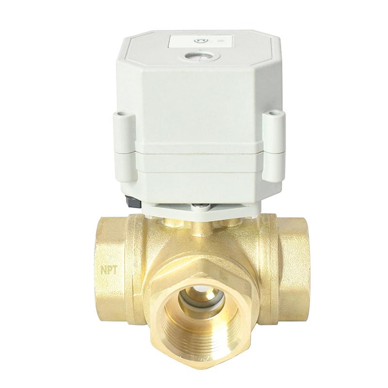 A20系列-DN25黃銅三通 Wi-Fi 電動(dòng)閥
