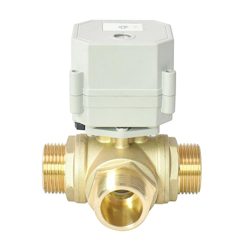 A20系列-DN25黃銅三通外絲 Wi-Fi 電動(dòng)閥