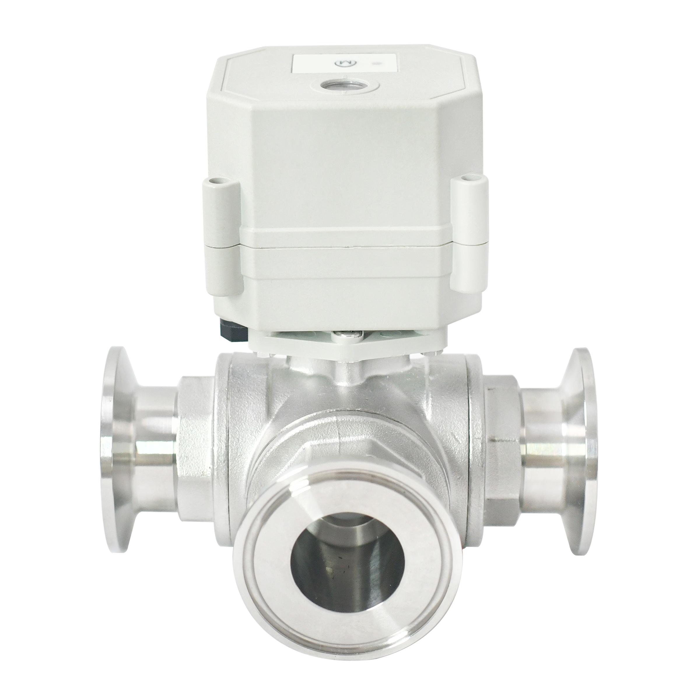 A20系列-DN25 不銹鋼三通快裝 Wi-Fi 電動(dòng)閥